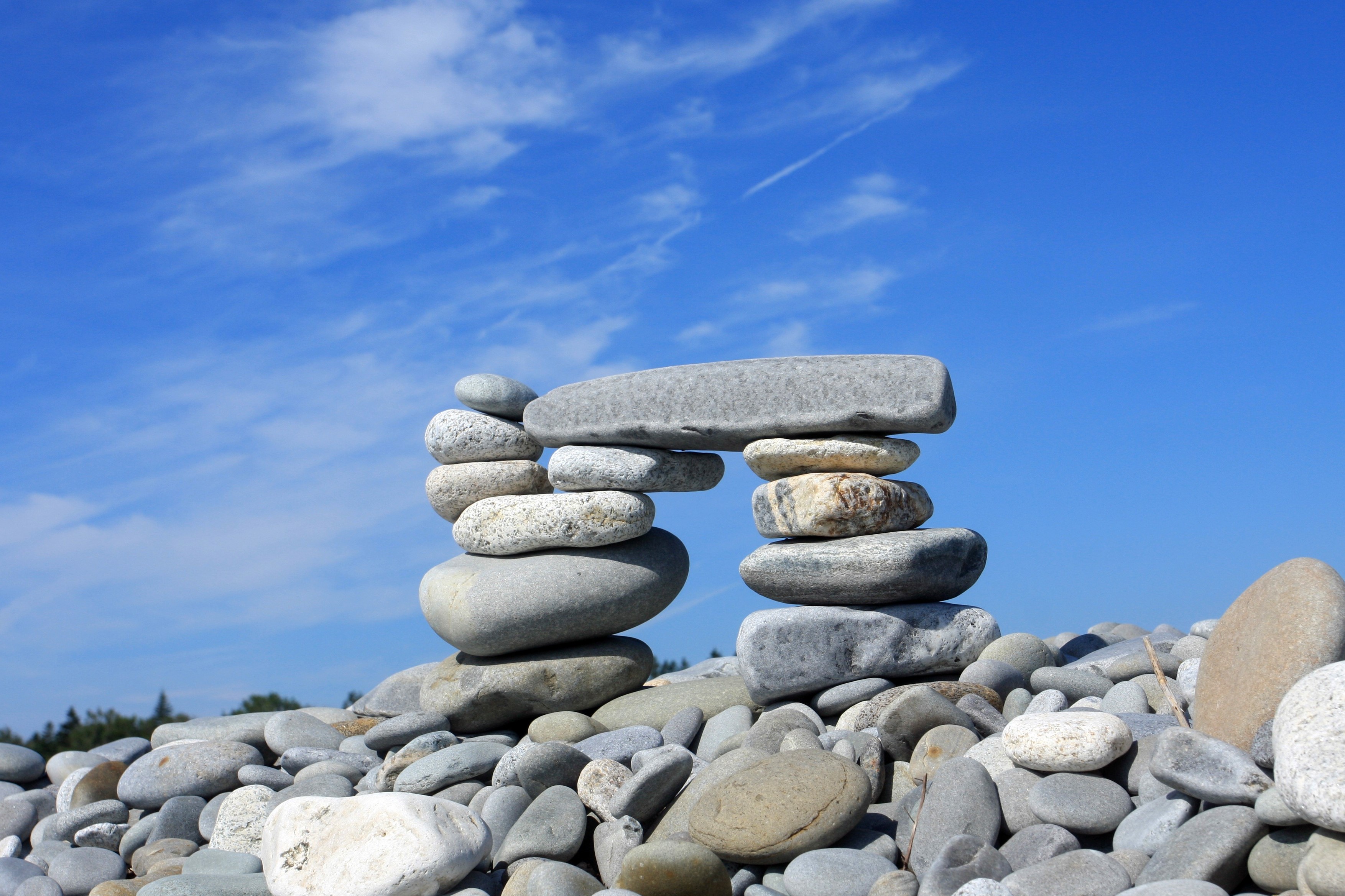 A stack of rocks